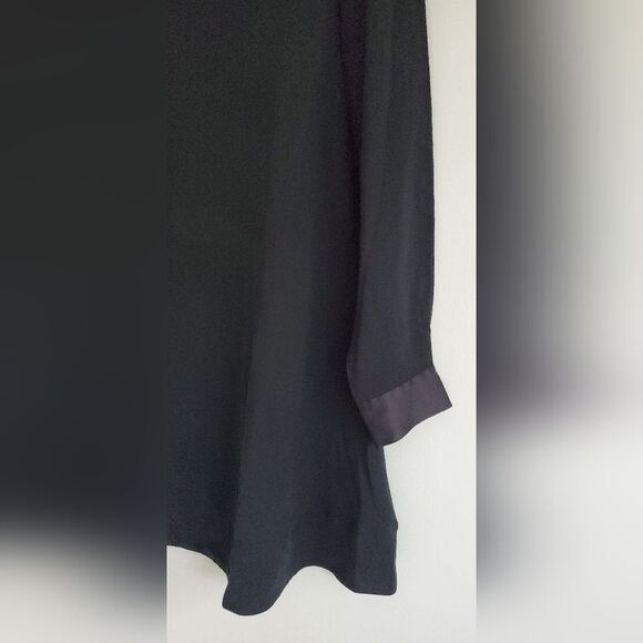 Eileen Fisher Petite Black Long Sleeve Tunic Dress Size PS - Picture 6 of 8